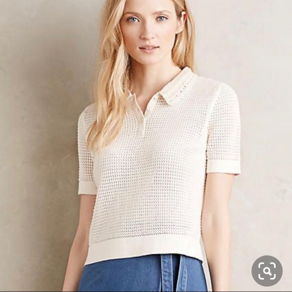 NWT Anthropologie Crochet blouse - Picture 2 of 5